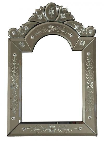 Venetian Murano Glass Dresser Mirror by Barbini