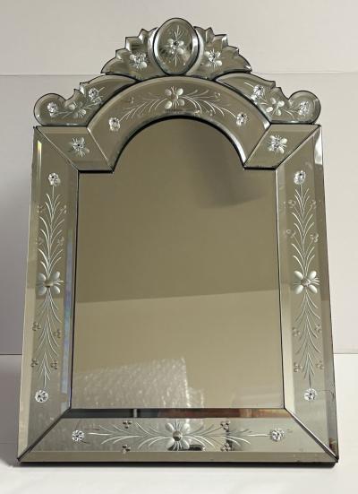 Venetian Murano Glass Dresser Mirror by Barbini