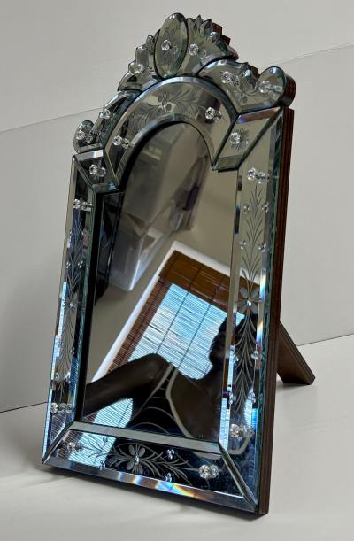 Venetian Murano Glass Dresser Mirror by Barbini