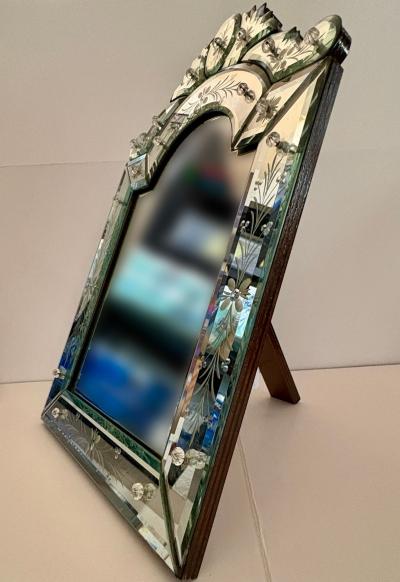 Venetian Murano Glass Dresser Mirror by Barbini