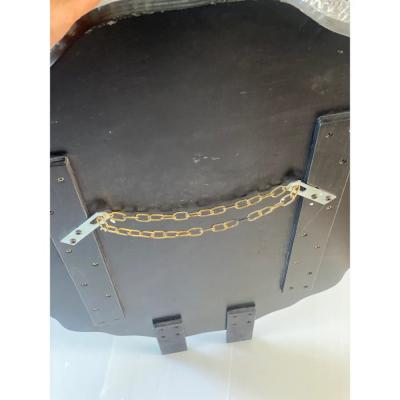 Venetian Murano Glass Oval Floral Wall Mirror Hand Carved Italian Art