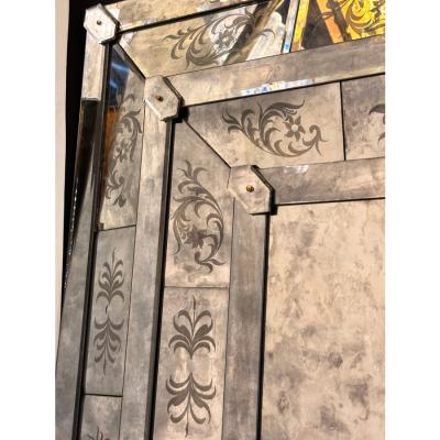 Venetian Mythological Hand Carving Baccus Figures in Antiqued Mirror