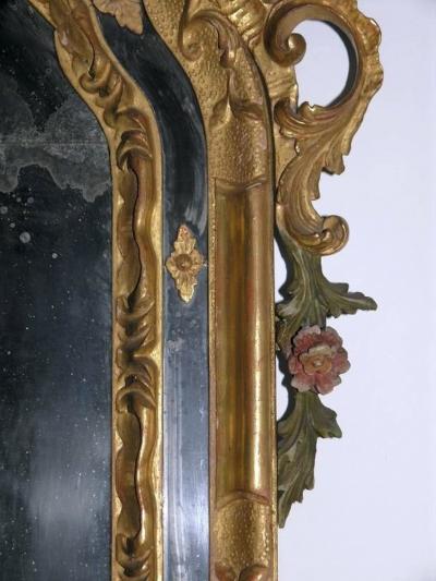 Venetian Painted and Giltwood Mirror