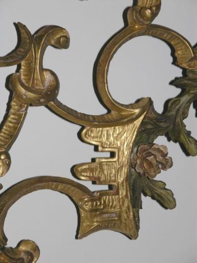 Venetian Painted and Giltwood Mirror