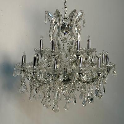 Venetian Style Crystal Chandelier 19 Light