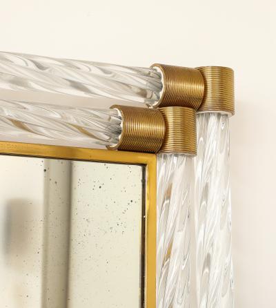 Venetian Style Mirror with Twisted Glass Rods