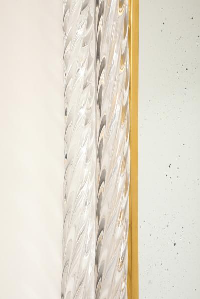 Venetian Style Mirror with Twisted Glass Rods