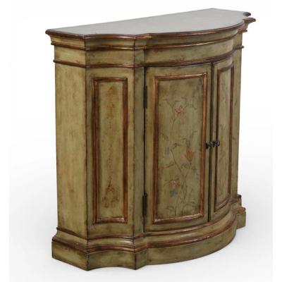 Venetian Style Painted Two Door Sideboard Cabinet