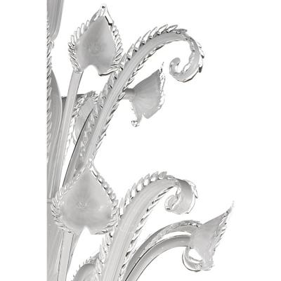 Venetian White C Rezzonico Murano Glass Chandelier