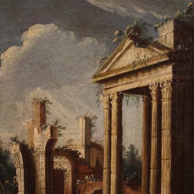 Venetian school painting of the 18th century architectural capriccio