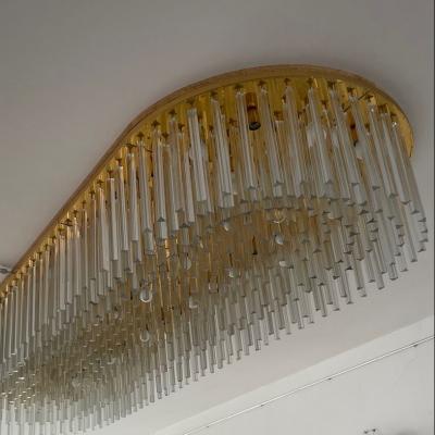 Venini Manufacture Monumental Triedro Chandelier by Venini Italy Mid 20th Century