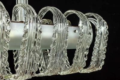 Venini Murano Glass Elegant Art Deco Chandelier Attributed to Tommaso Buzzi 1930