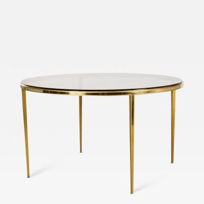 Vereinigte Werksta tten Golden Circular Brass Coffee Table by Vereinigte Werkst tten 1960ies