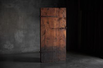 Vernacular Folk Art Pine Door Hautes Alpes France 19th Century