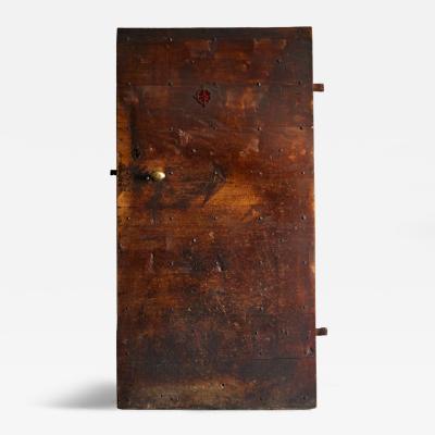 Vernacular Folk Art Pine Door Hautes Alpes France 19th Century