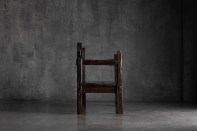 Vernacular Folk Art Wooden Bench Europe 19th Century