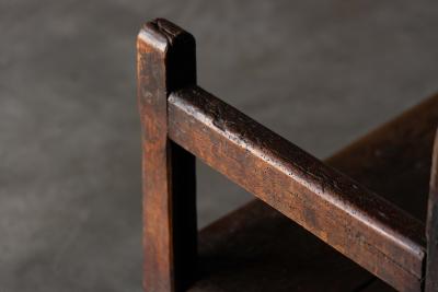 Vernacular Folk Art Wooden Bench Europe 19th Century