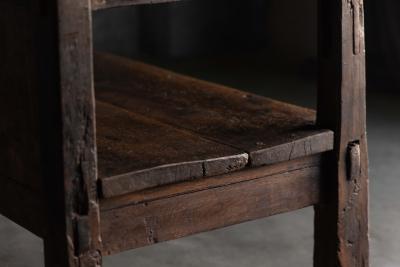 Vernacular Folk Art Wooden Bench Europe 19th Century