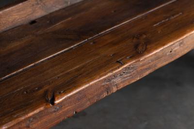 Vernacular Folk Art Wooden Bench Europe 19th Century