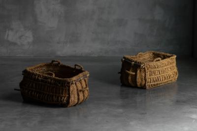 Vernacular Folk Art Woven Basket France 19th Century