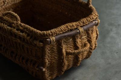 Vernacular Folk Art Woven Basket France 19th Century