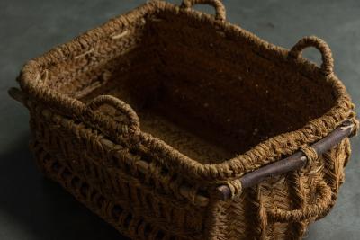 Vernacular Folk Art Woven Basket France 19th Century