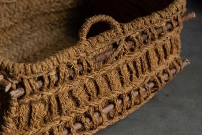 Vernacular Folk Art Woven Basket France 19th Century