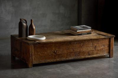 Vernacular Rustic Chest Coffee Table France 20th Century