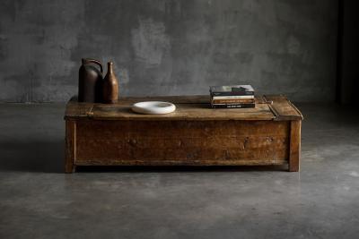 Vernacular Rustic Chest Coffee Table France 20th Century
