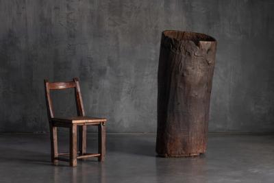 Vernacular Tree Trunk Vessel 19th Century