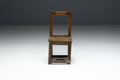 Vernacular Wooden Chair France 19th Century