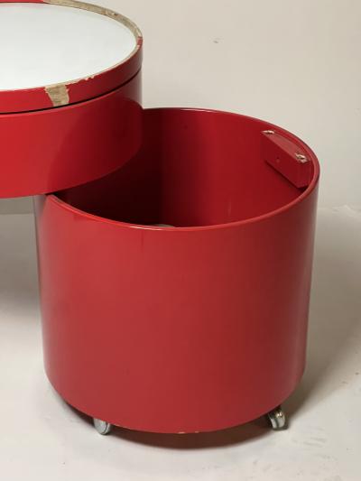 Verner Panton 1970 Rolling Bar Cart early production mfg by Lasko Studioform International