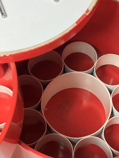 Verner Panton 1970 Rolling Bar Cart early production mfg by Lasko Studioform International