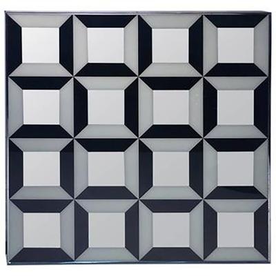 Verner Panton Dramatic Verner Panton Black and White Optical Mirror