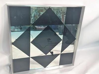Verner Panton Dramatic Verner Panton Pop Art Geometric Mirror