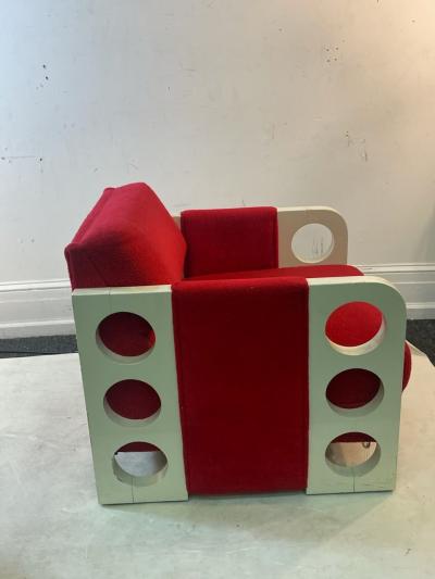 Verner Panton FANTASTIC POP ART LOUNGE CHAIRS IN THE MANNER OF VERNER PANTON