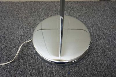 Verner Panton Fun Large Panton Style Ball Globe Floor Lamp with Chrome Base