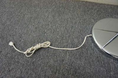 Verner Panton Fun Large Panton Style Ball Globe Floor Lamp with Chrome Base