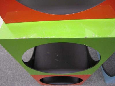 Verner Panton Fun Panton Inspired Stacking Cube Etagere Mid century Modern
