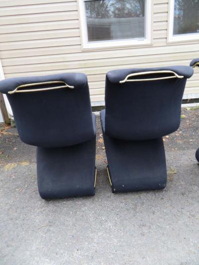 Verner Panton Fun Set of Four Midcentury S Chairs Designed by Verner Panton