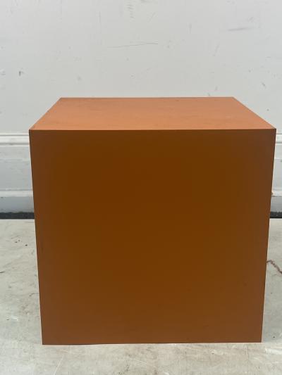 Verner Panton ORANGE AND WHITE MOD CUBE WINE RACK