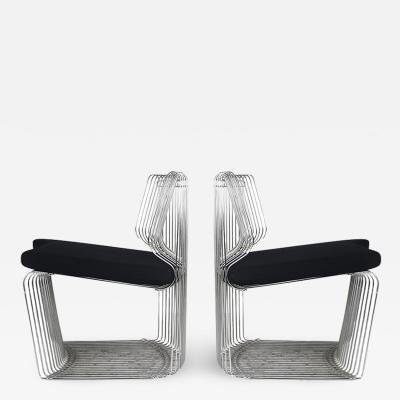 Verner Panton PAIR OF PANTONOVA CHAIRS VERNER PANTON FRITZ HANSEN EDITION 1970 