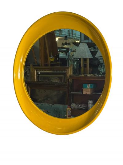 Verner Panton POP ART YELLOW MOD MIRROR IN THE STYLE OF VERNER PANTON
