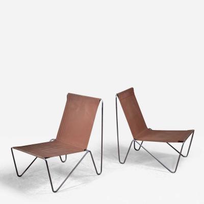 Verner Panton Pair of Verner Panton Bachelor sling chairs