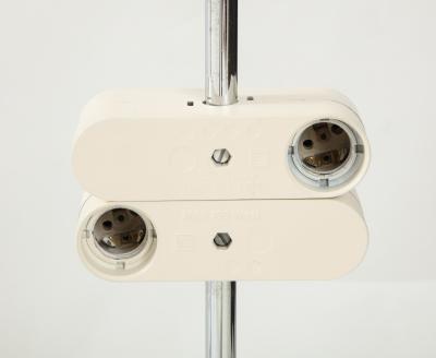 Verner Panton Pair of chrome table lamps by Verner Panton for Fritz Hansen Denmark 1960s