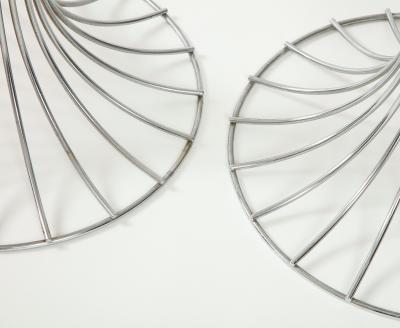 Verner Panton Pair of chrome table lamps by Verner Panton for Fritz Hansen Denmark 1960s