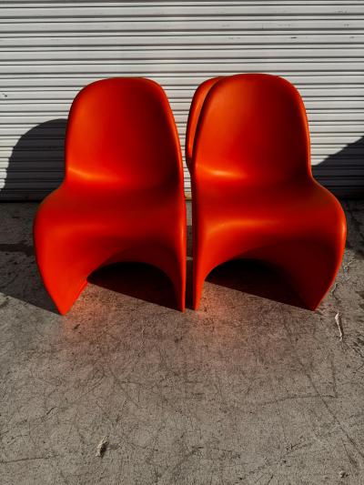 Verner Panton Set of 4 Verner Panton for Vitra S Stackable Chairs 8 available 