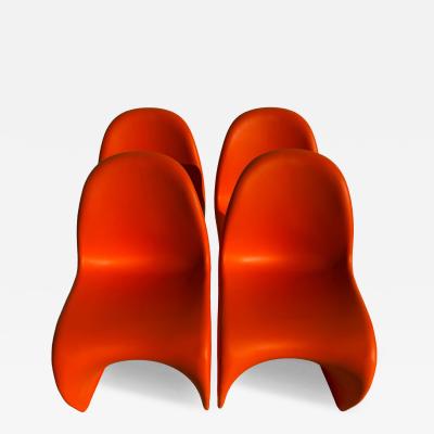 Verner Panton Set of 4 Verner Panton for Vitra S Stackable Chairs 8 available 