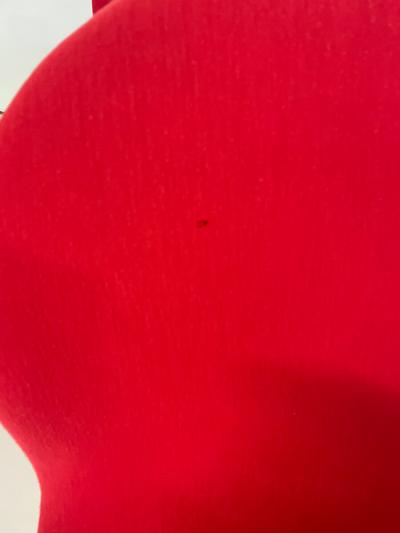 Verner Panton Set of 6 Red Mid Century Modern Chairs by Verner Panton