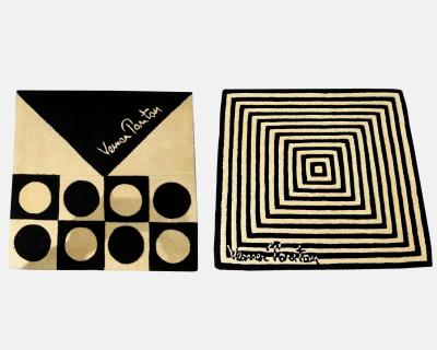 Verner Panton Two small sample carpets by Verner Panton Basel Switzerland circa 1970